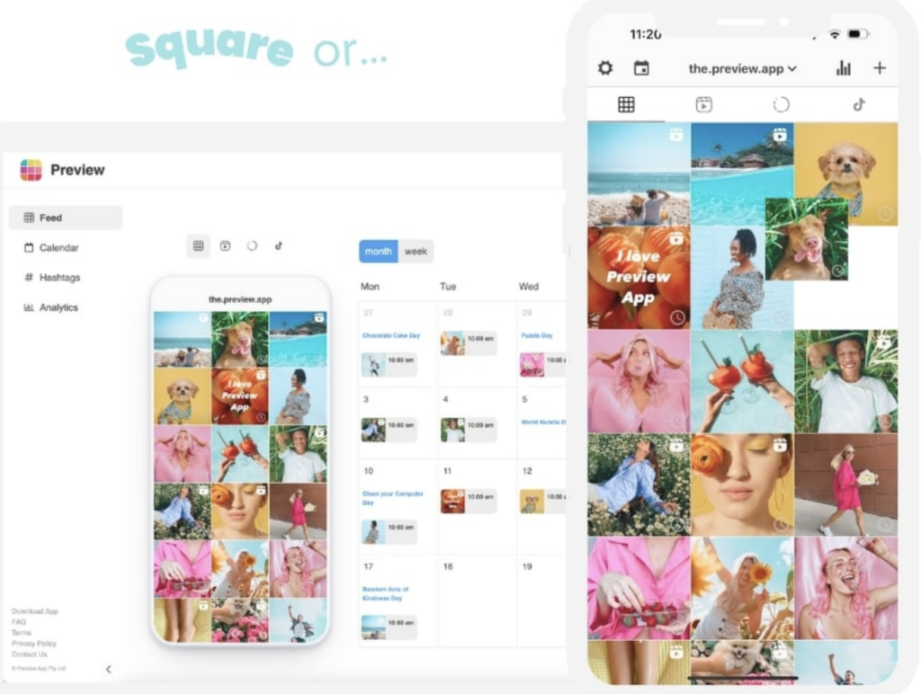 6. Preview — Simple Instagram grid planner